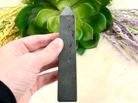 Hematite Generator 121mm QC- Genuine Natural Hematite - Crystal Grid -Hematite Tower - Root Chakra - Altar Decor - Meditation Stone