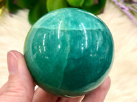 Amazonite Sphere 59mm QJ - Amazonite Crystal ball Specimen - Crystal Grid - Heart Chakra Stone - Meditation Stone - Altar Decor - Boho Decor