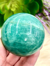 Amazonite Sphere 59mm QJ - Amazonite Crystal ball Specimen - Crystal Grid - Heart Chakra Stone - Meditation Stone - Altar Decor - Boho Decor