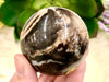 Black Opal Sphere 52mm QB - Protection Stone - Root Chakra Stone - Black Opal Ball - Altar Stone - Crystal Grid - Meditation Stone - Healing