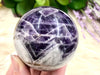 Amethyst Sphere 60mm PG  - Chevron Amethyst - Third Eye Crown Chakra - Amethyst Crystal - Crystal Grid - Meditation Stone - Dream Amethyst