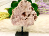 Pink Amethyst Crystal Slab 178mm QZ - Pink Amethyst Crystal with Stand - Crystal Grid - Reiki Crystals - Altar Decor - Heart Chakra Stone