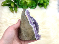 Raw Amethyst Standing Freeform Cluster 114mm IH