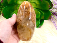 Golden Healer Freeform 107mm QP- Hematoid Quartz - Solar Plexus Chakra Stone