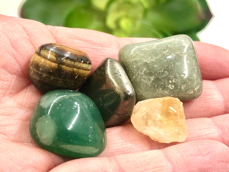 Abundance and Prosperity Crystal Intention Stone Sets