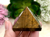 Tiger Eye Pyramid 41mm WL - Solar Plexus Chakra Stone