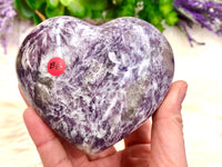 Lepidolite and Smoky Quartz Heart 92mm (BG)