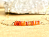 Raw Carnelian Bar Necklace