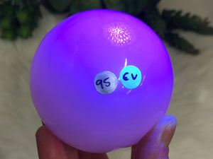 Pink Calcite Crystal Sphere 74mm EV