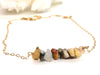 Crazy Lace Agate Bar Necklace