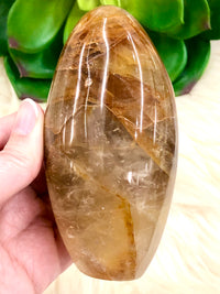 Golden Healer Freeform 107mm QP- Hematoid Quartz - Solar Plexus Chakra Stone