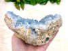 Raw Celestite Crystal Stone Geode Freeform Specimen 155mm IJ