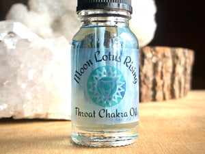 Throat Chakra Balancing Ritual Intention Oil