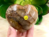 Golden Healer Heart 86mm QL- Hematoid Quartz - Solar Plexus Chakra Stone