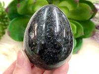 Indigo Gabbro Mystic Merlinite Crystal Egg 60mm QN