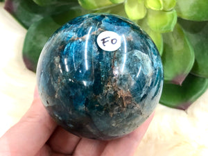 Blue Apatite Sphere 61mm FO