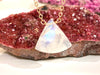 Rainbow Moonstone Triangle Necklaces - June Birthstone