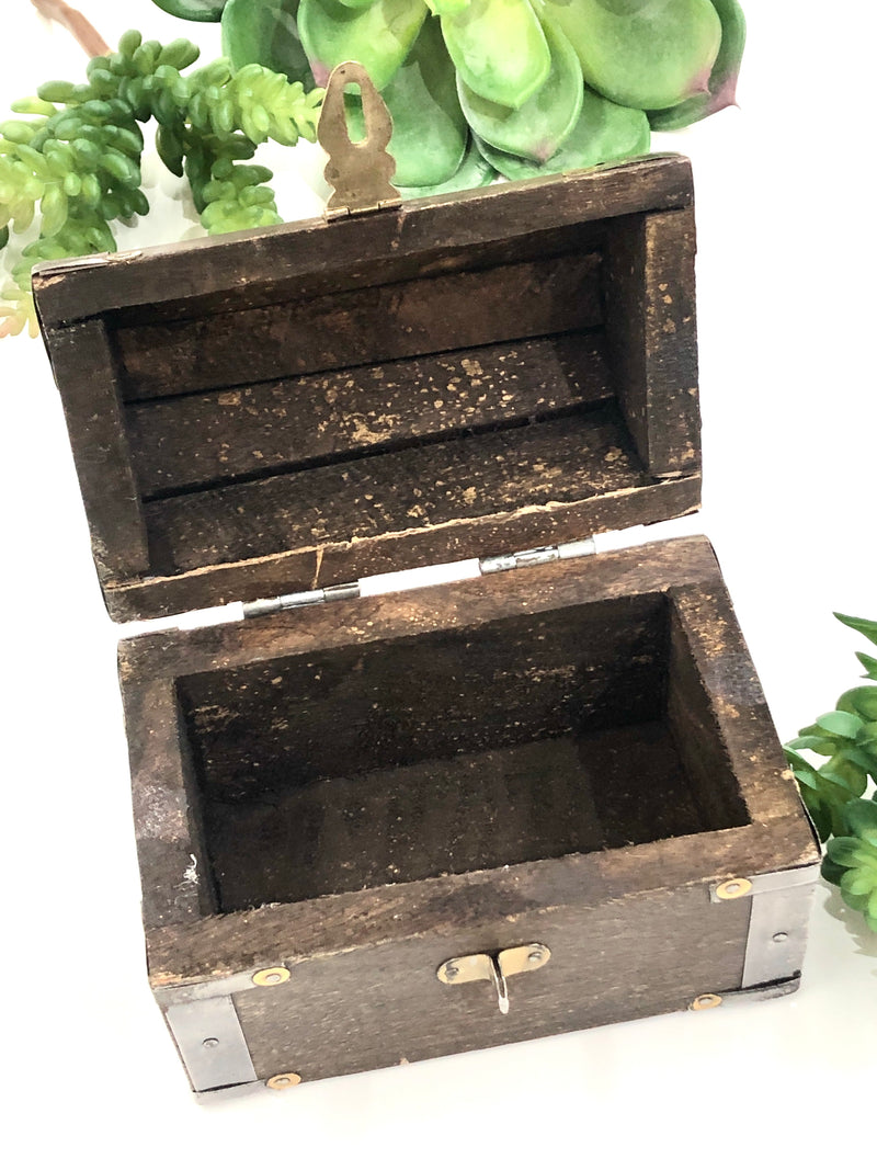 Rustic Wooden Treasure Chest