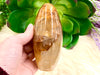 Golden Healer Freeform 107mm QP- Hematoid Quartz - Solar Plexus Chakra Stone