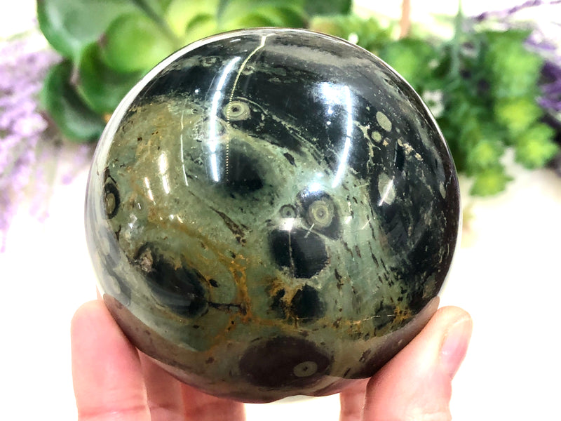 Kambaba Jasper 75mm Sphere  (BC)