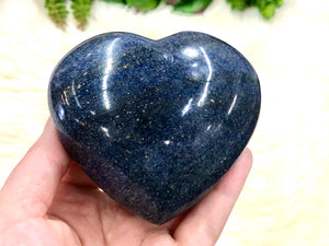 Lazulite Crystal Stone Heart 85mm IE