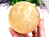 Yellow Honey Calcite Sphere 82mm (BP)