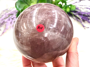 Large Lavender Rose Quartz Sphere 89mm (BH)