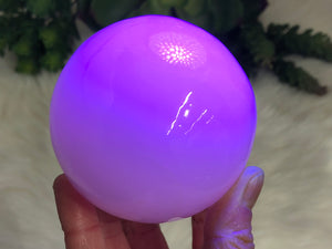 Pink Calcite Crystal Sphere 74mm EV