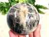 Black Moonstone Crystal Sphere 75mm EJ