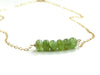 Green Kyanite Bar Necklace