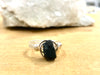 Raw Black Tourmaline Ring