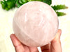 Rose Quartz Crystal Sphere 77mm DU