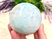 Caribbean Calcite Sphere 68mm (CF)