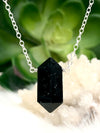 Black Tourmaline Empath Protection Necklace - October Birthstone - Libra Zodiac Gifts - Empath Jewelry