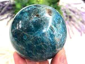 Blue Apatite Sphere 67mm (CC)