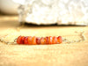 Raw Carnelian Bar Necklace