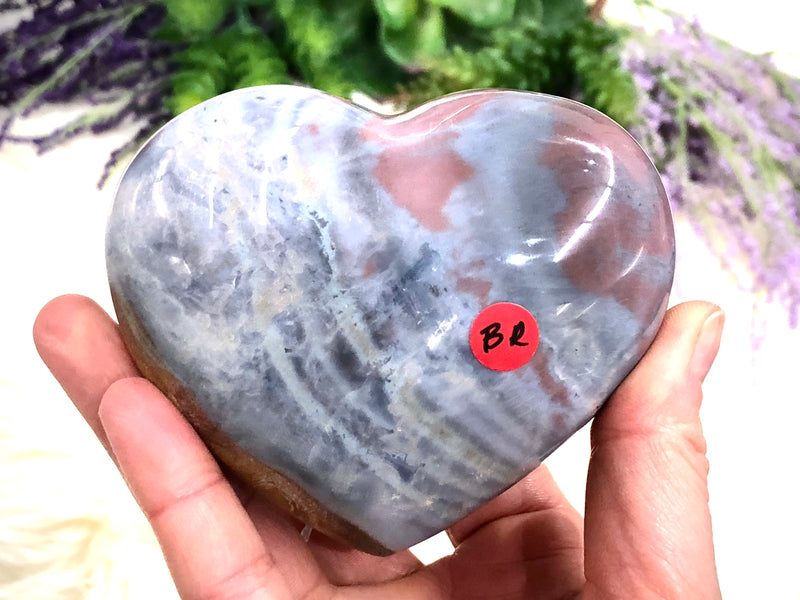 Polychrome Jasper Heart 91mm (BR)