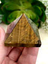 Tiger Eye Pyramid 41mm WL - Solar Plexus Chakra Stone