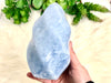 Blue Calcite Crystal Flame 144mm EK