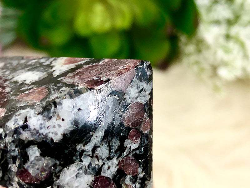 Garnet in Matrix Pyramid 50mm WK - Root Chakra Stone - January Birthstone