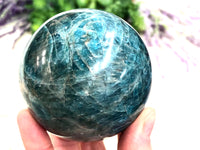 Blue Apatite Sphere 67mm (CC)