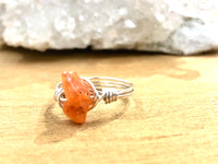 Raw Carnelian Ring