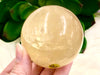 Honey Calcite Sphere 60mm QQ - Solar Plexus Chakra Stone