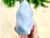 Blue Calcite Crystal Flame 144mm EK