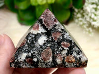 Garnet in Matrix Pyramid 50mm WK - Root Chakra Stone - January Birthstone