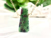 Large Ruby Zoisite Bar Necklace