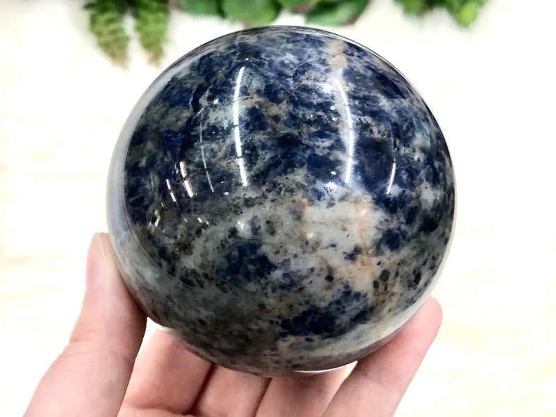 Sodalite Stone Rock Crystal Sphere 77mm IB