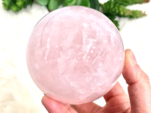 Rose Quartz Crystal Sphere 82mm DT