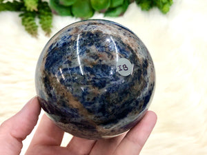 Sodalite Stone Rock Crystal Sphere 77mm IB