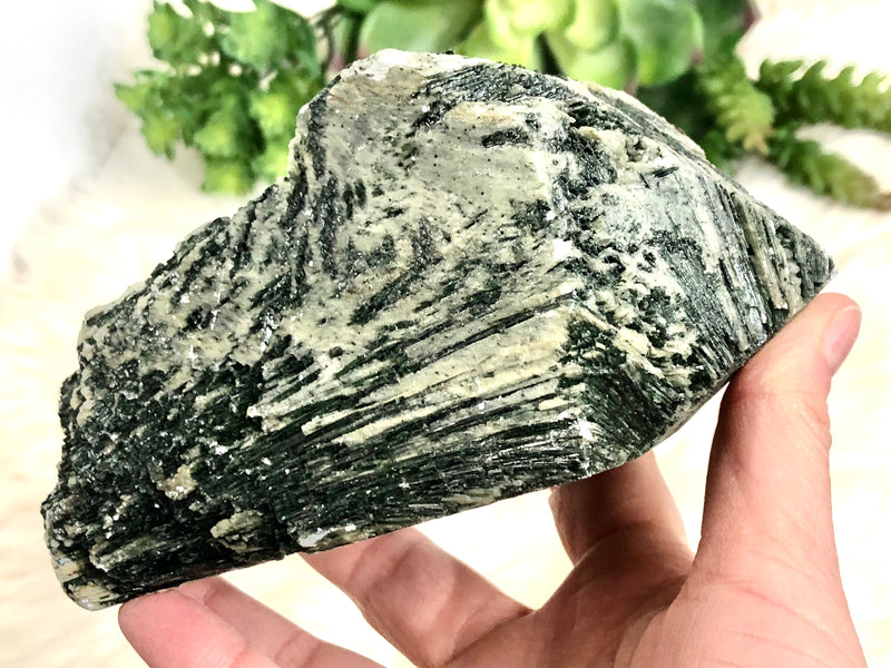 Raw Green Tourmaline Specimen 132mm EH